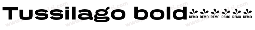 Tussilago bold字体转换